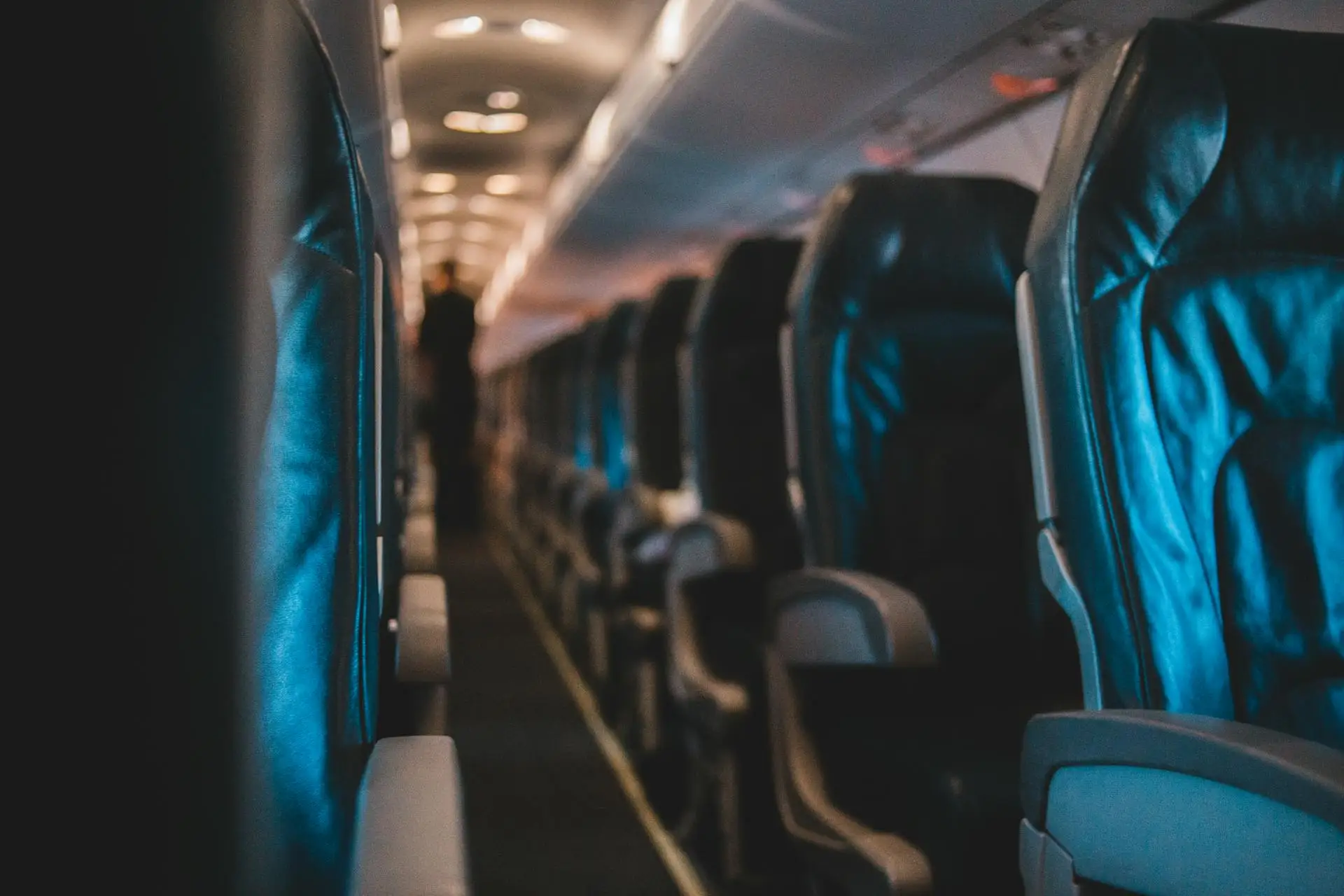 Cabine d’un jet privé affrété au départ d’Abidjan, prête pour l’embarquement